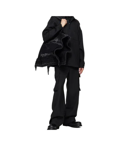 Misbhv Office Pinstripe Tailored Trouser In Black In Black