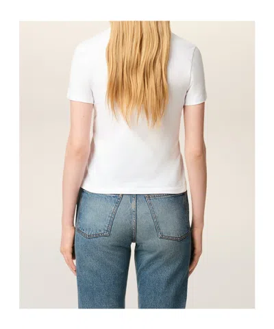 Ami Alexandre Mattiussi Ami Paris Men Ami De Coeur T-shirt In Organic Cotton Jersey In White