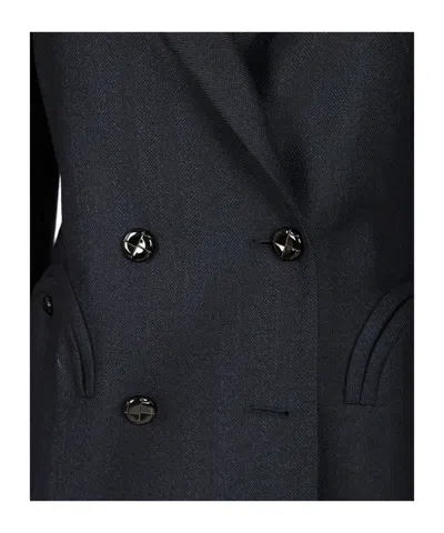 Blazé Milano Maine Everyday Double Blazer Jackets Blue In Black