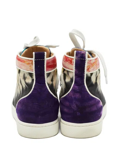 Pre-owned Christian Louboutin Tie-dye High-top Sneakers
