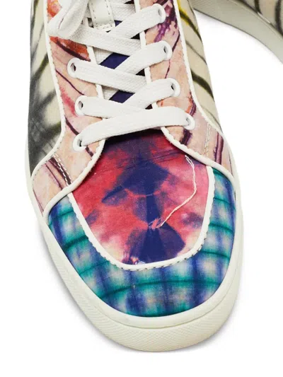 Pre-owned Christian Louboutin Tie-dye High-top Sneakers