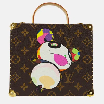 Pre-owned Louis Vuitton Takashi Murakami Monogram Panda Jewelry Box In Brown