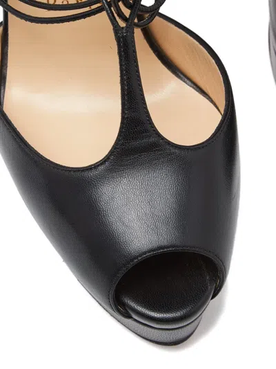 Pre-owned Christian Louboutin Lace-up Platform Sandals