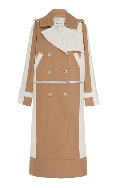 Caalo Water-resistant Convertible Sustainable Trench Coat In Neutral