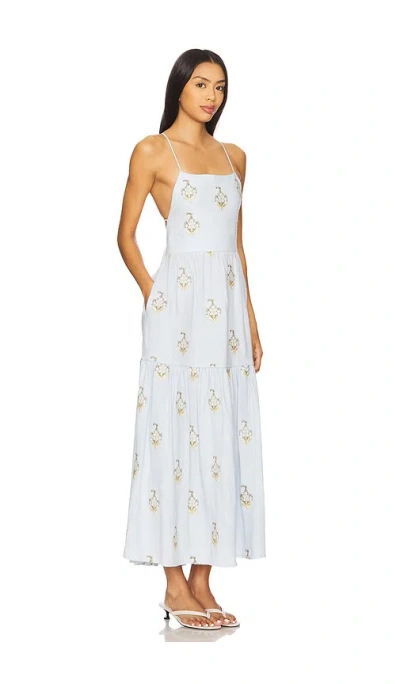 Rosewater House Sarv Maxi Dress In Blue