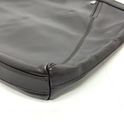 Pre-owned Bvlgari Brown Leather Clutch Bag ()