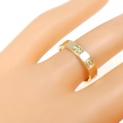 Pre-owned Cartier Love Yellow Band Ring ()