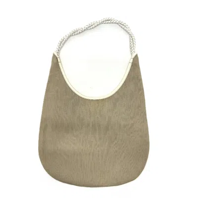Pre-owned Celine Beige Canvas Leather Shoulder Bag ()