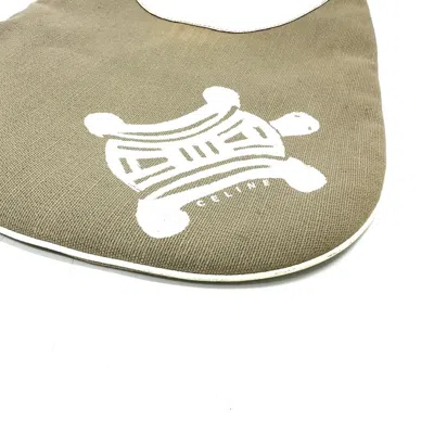 Pre-owned Celine Beige Canvas Leather Shoulder Bag ()