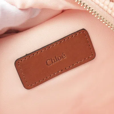 Chloé Brown Pink Cord Backpack