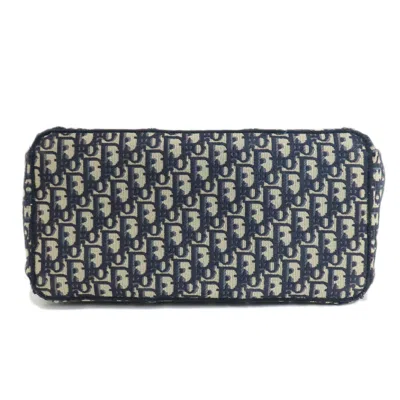 Pre-owned Dior Christian  Navy Canvas Tote Bag ()