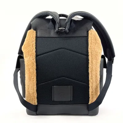 Pre-owned Coach Black Brown Leather Backpack ()