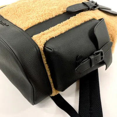 Pre-owned Coach Black Brown Leather Backpack ()