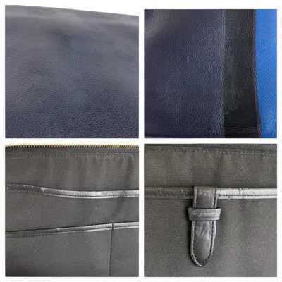 Pre-owned Coach Navy Leather Clutch Bag ()