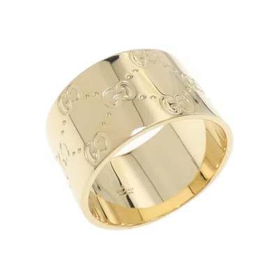 Pre-owned Gucci Icon Yellow Band Ring ()