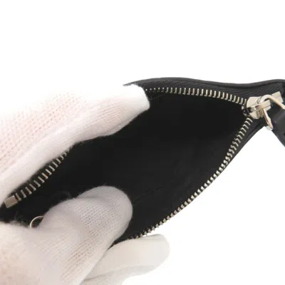 Pre-owned Gucci Black Leather Coin Purse/coin Case ()