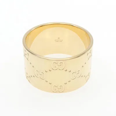 Pre-owned Gucci Icon Yellow Band Ring ()