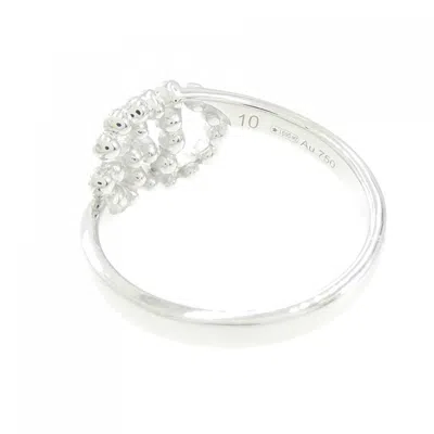 Pre-owned Gucci White Gold White Gold (18k) Band Ring ()