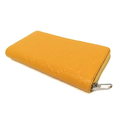 Pre-owned Gucci Yellow Leather Long Wallet (bi-fold) ()