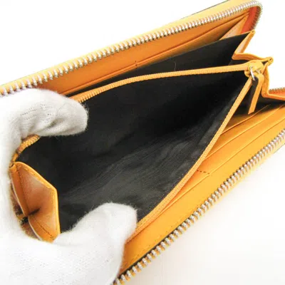 Pre-owned Gucci Yellow Leather Long Wallet (bi-fold) ()