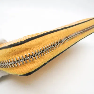 Pre-owned Gucci Yellow Leather Long Wallet (bi-fold) ()