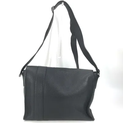 Pre-owned Hermes Black Taurillon Clemence Leather Messenger Bag Shoulder Bag ()