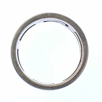 Pre-owned Hermes Black Silver Enamel Silver 925 Band Ring ()