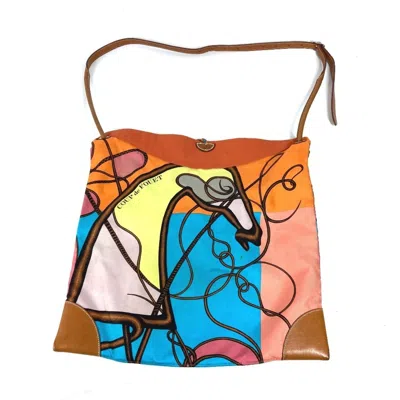 Pre-owned Hermes Multi-color Silk Leather Shoulder Bag ()