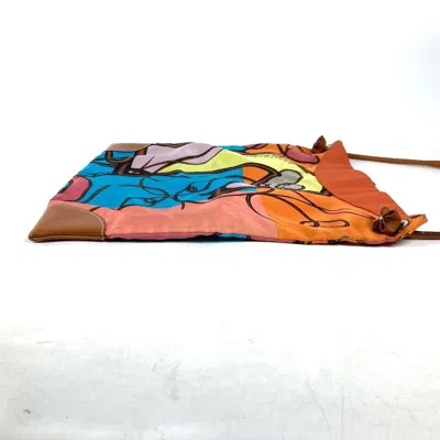 Pre-owned Hermes Multi-color Silk Leather Shoulder Bag ()