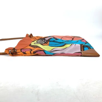 Pre-owned Hermes Multi-color Silk Leather Shoulder Bag ()