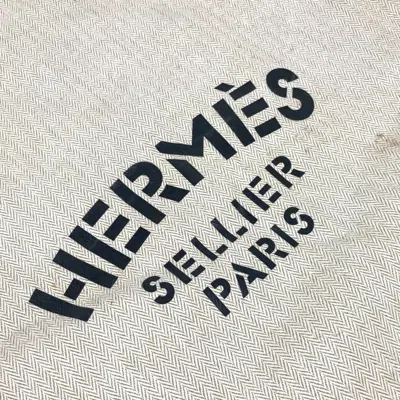 Pre-owned Hermes Natural White Cotton Shoulder Bag ()