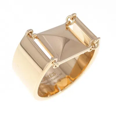 Pre-owned Hermes Pink Gold Pink Gold (18k) Band Ring ()