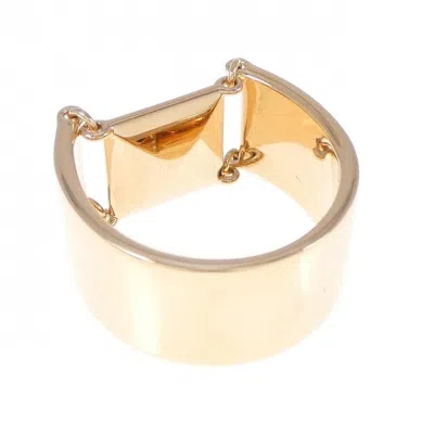 Pre-owned Hermes Pink Gold Pink Gold (18k) Band Ring ()