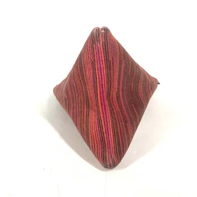 Pre-owned Hermes Red Color Vibrato Leather Coin Purse/coin Case ()