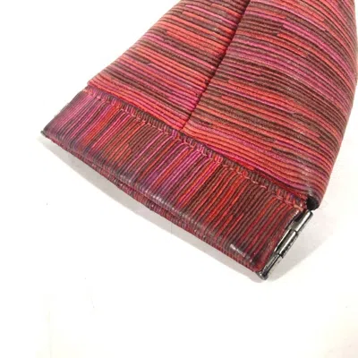 Pre-owned Hermes Red Color Vibrato Leather Coin Purse/coin Case ()