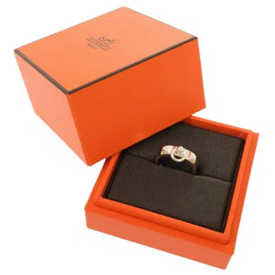 Pre-owned Hermes Silver Silver 925 Band Ring ()