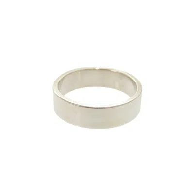 Pre-owned Hermes Silver Silver 925 Band Ring ()