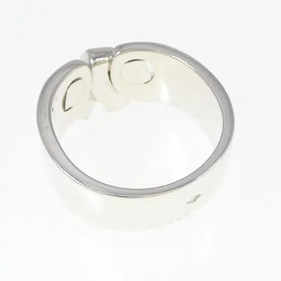 Pre-owned Hermes Silver Silver 925 Band Ring ()