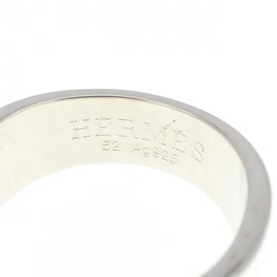 Pre-owned Hermes Silver Silver 925 Band Ring ()