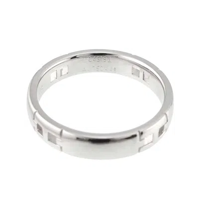 Pre-owned Hermes White Gold White Gold (18k) Band Ring ()