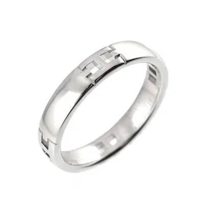 Pre-owned Hermes White Gold White Gold (18k) Band Ring ()