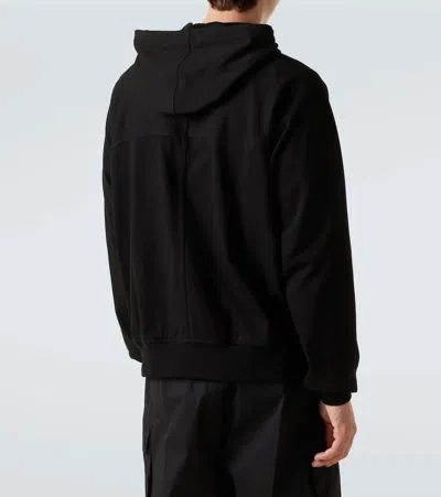 Rick Owens Zip-up Cotton Jersey Hoodie In Brown