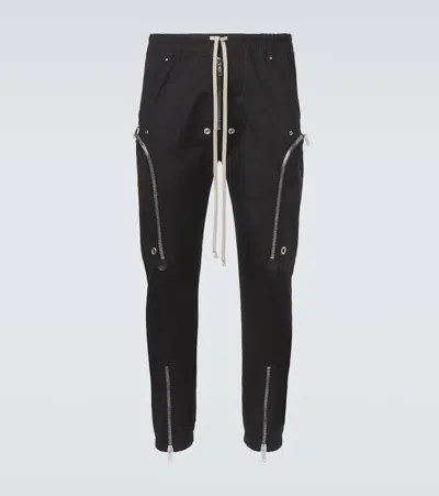 Rick Owens Bauhaus-inspired Cargo Pants With Elastic Waistband