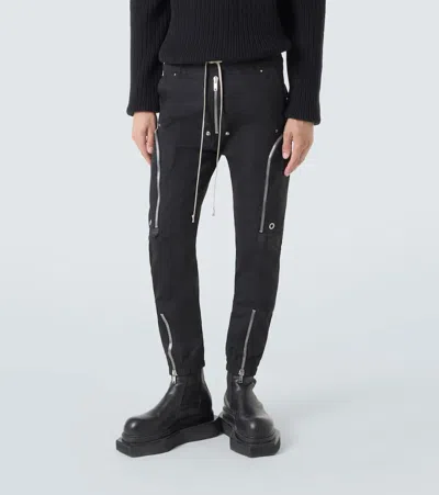 Rick Owens Bauhaus-inspired Cargo Pants With Elastic Waistband