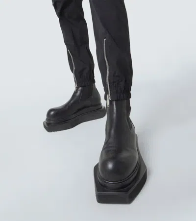 Rick Owens Bauhaus-inspired Cargo Pants With Elastic Waistband