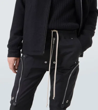 Rick Owens Bauhaus-inspired Cargo Pants With Elastic Waistband