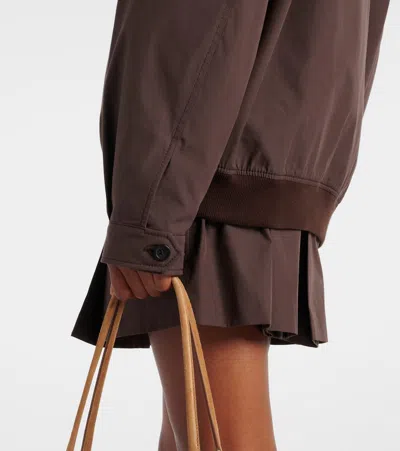 Miu Miu Logo Cotton-blend Blouson
