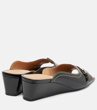 Ganni Butterfly Wedge Mules