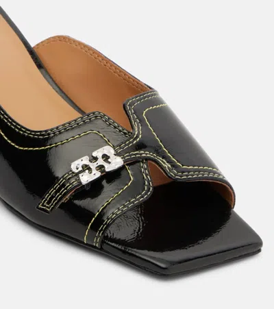 Ganni Butterfly Wedge Mules