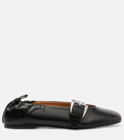 Ganni Butterfly Mary Jane Flats